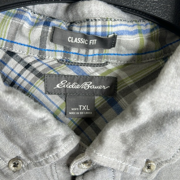 Eddie Bauer Classic Fit TXL Long Sleeve Button Up Shirt - Picture 6 of 9